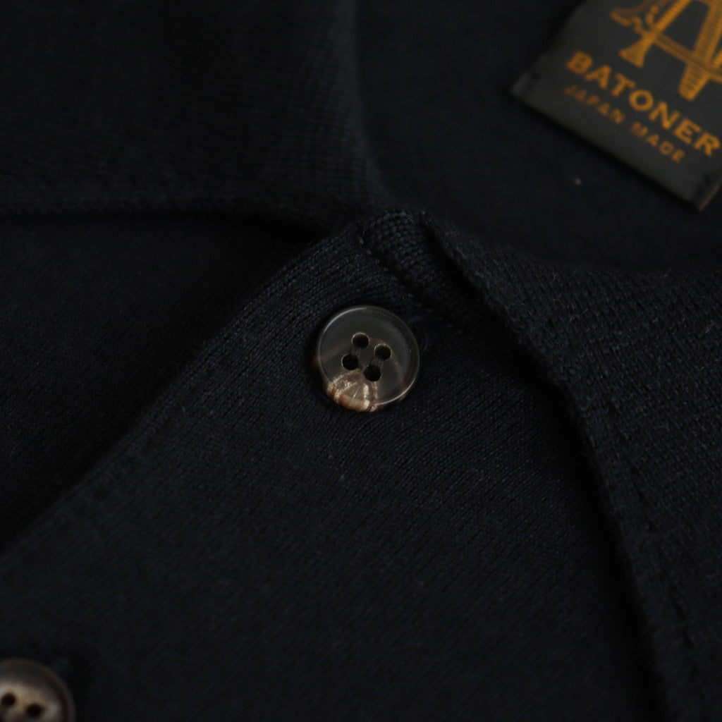 32G SMOOTH WOOL POLO #NAVY [BN-24FM-024]