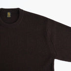 SOLID WOOL RIB CREW NECK #ROSEWOOD [BN-26FM-051]