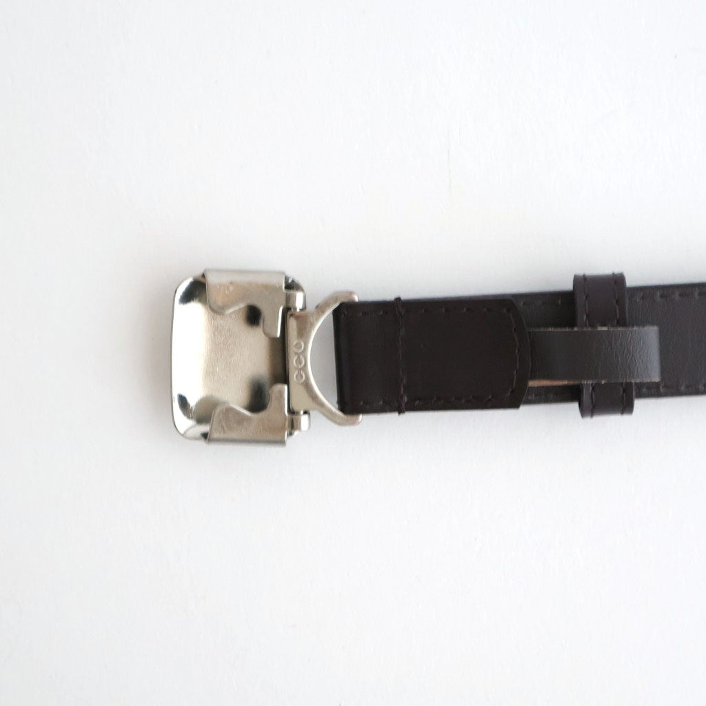 SLIDE BUCKLE BELT #BROWN [AC-16-C-CALF-5]