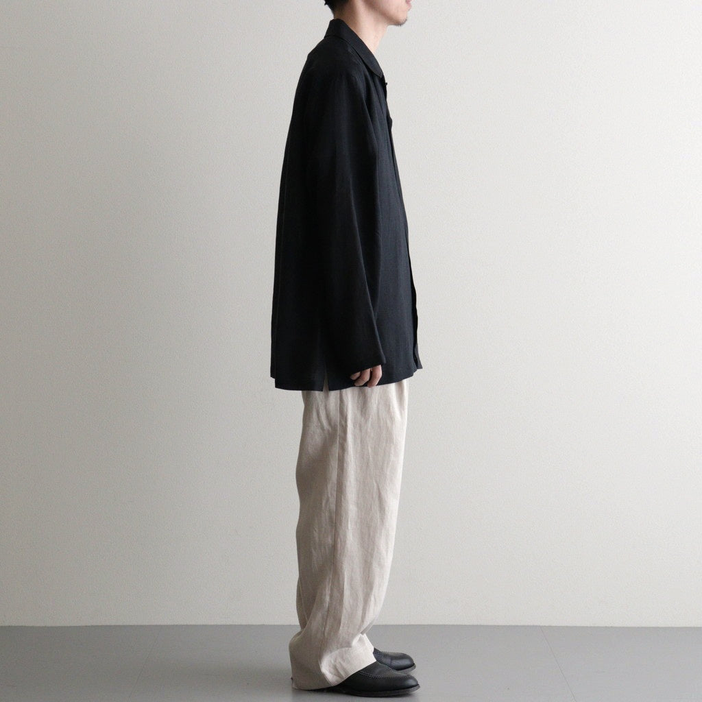 DOUBLE PLEATED EASY TROUSERS #TAUPE [A26A22PT02C]