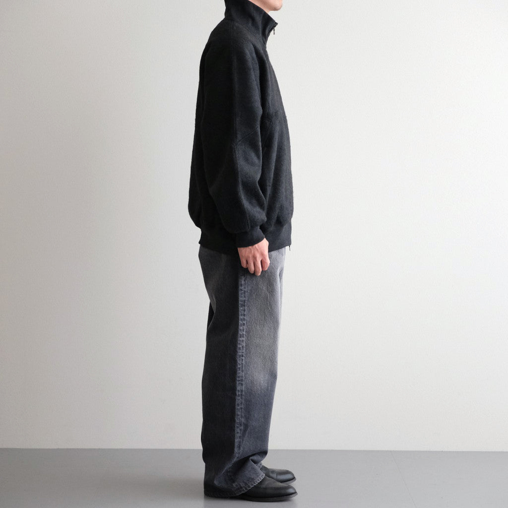 Pe/Silk Fleece Track Jacket #HeatherBlack [BHS24F029F25]