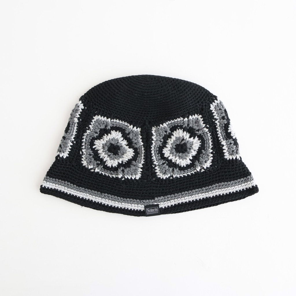 CROCHET HAT - SUNBIRD #BLACK [X01001]