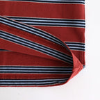 BORDER LONG SLEEVE TOP #N.REDxSAX [PMAT-CL02]