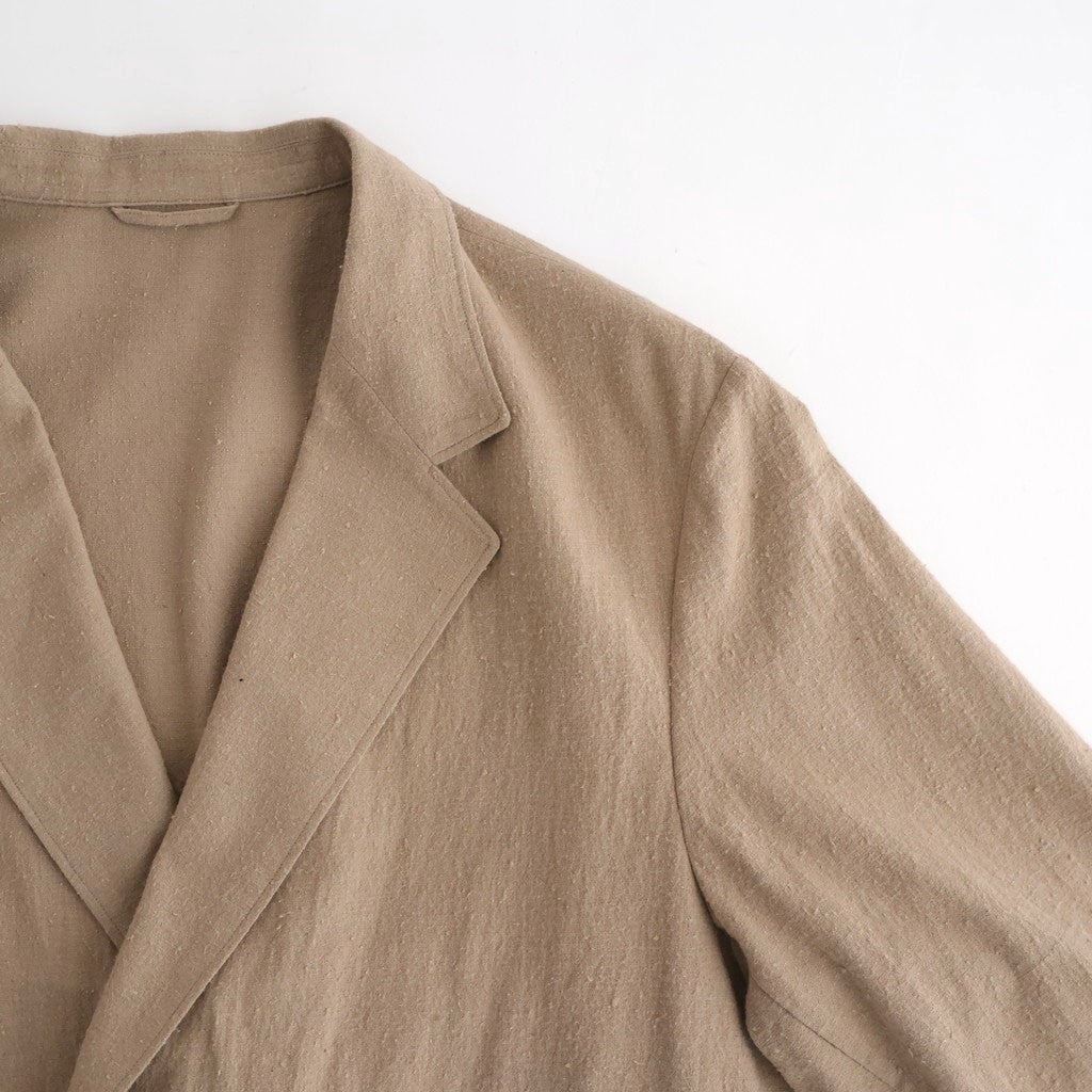 Silk/Cotton Nep Cardigan Jacket #Beige [BHS26S019]