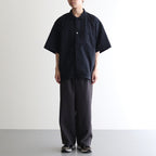SM FIELD SHIRT SS feather nylon #BlackNavy [25s_SMMS254116]