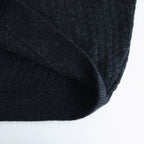 Baby Alpaca Knit P/O #MelangeBlack [BHS25F013]