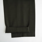 FLAT FRONT WIDE TROUSERS #D.OLIVE [A26C15PT02C]