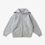 ZIP-FRONT ATHLETIC HOODIE #PEWTER [252OJ-CT06]