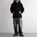 Soft&Hard Sweat Hoodie P/O #Black [bROOTS24F22F25]