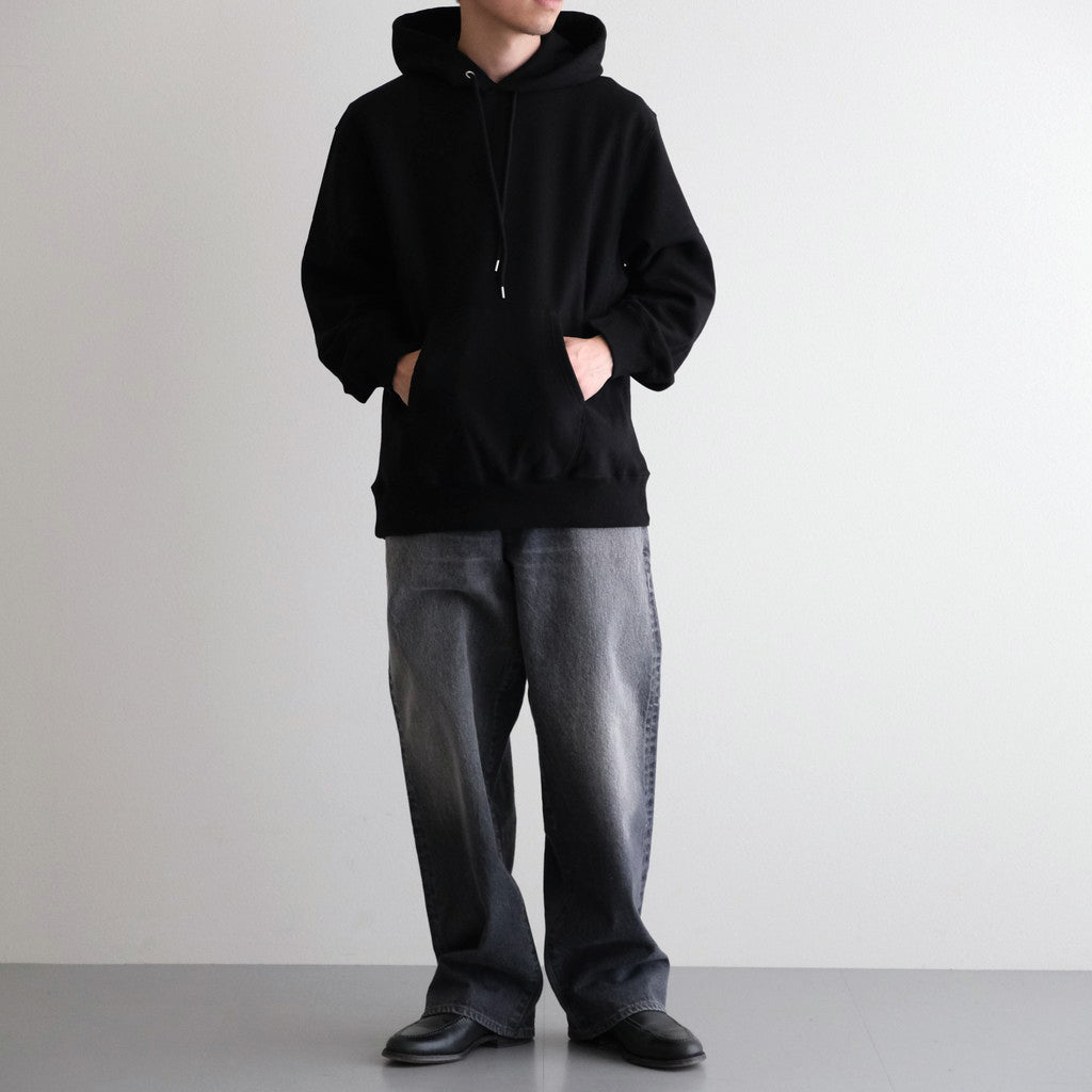 Soft&Hard Sweat Hoodie P/O #Black [bROOTS24F22F25]