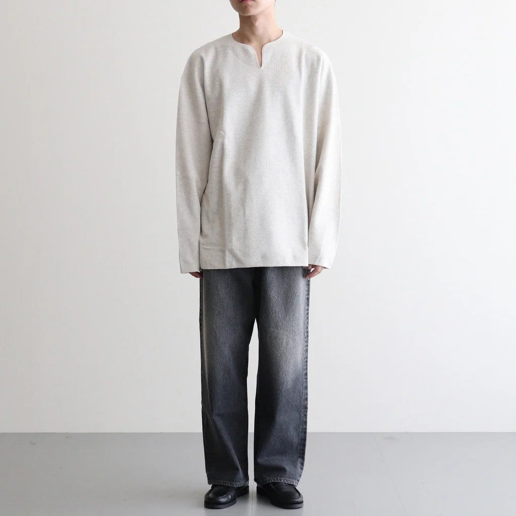 Rough&Smooth Thermal Over-neck L/S #HeatherOatmeal [bROOTS24F30F26]