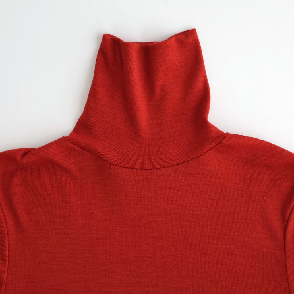 Wool Rib Turtle Neck #DarkRed [BHSW24F12F26]