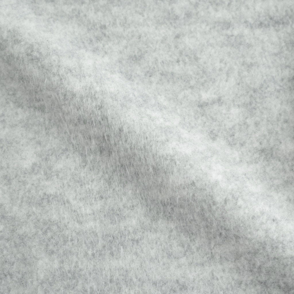 THERMAL FLEECE HALF ZIP TOP #LIGHT GREY [SM62MC002]