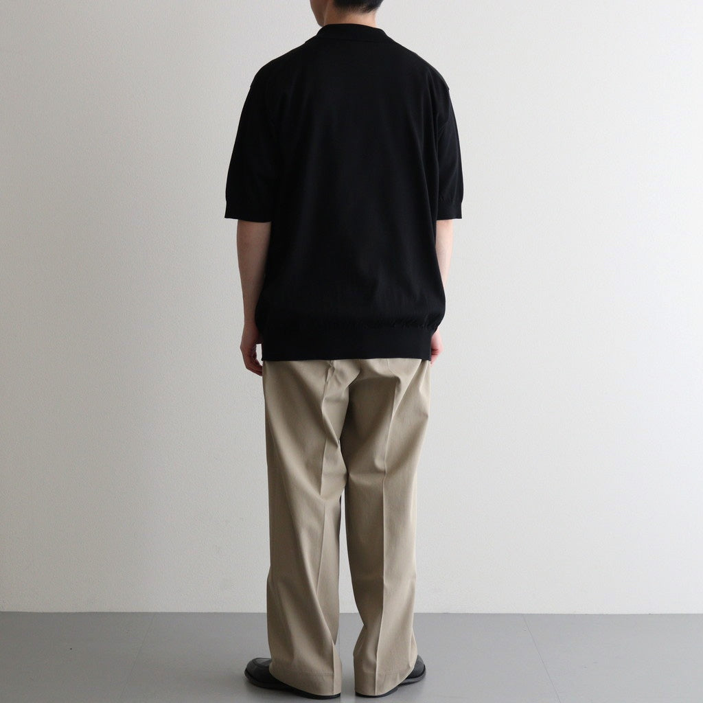 THE SEAISLAND COTTON POLO S/S #BLACK [BN-25SM-057] - Diffusion