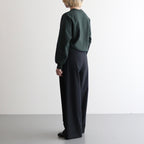 Thin-Sweat Crew-Neck P/O #DarkGreen [bROOTS25S22]