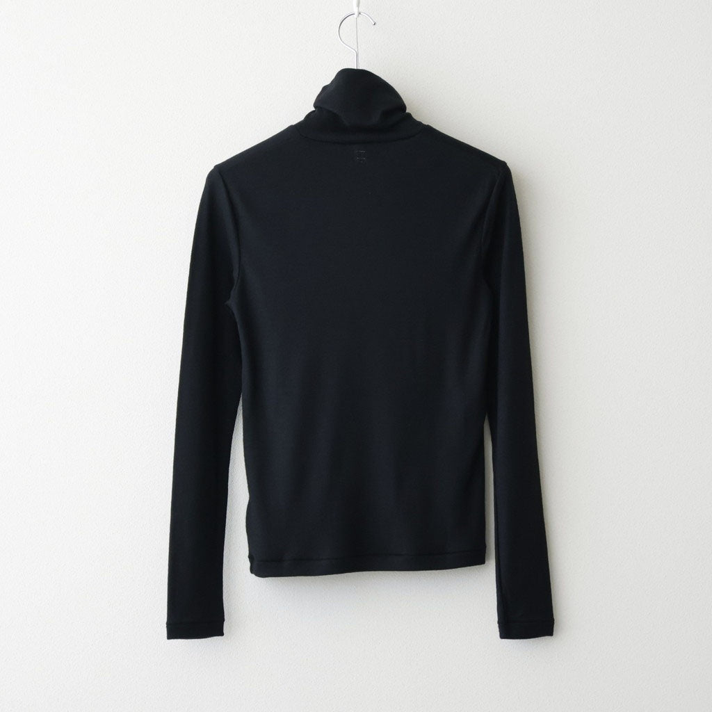 Wool Rib Turtle Neck #Black [BHSW24F12F26]