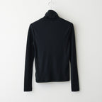 Wool Rib Turtle Neck #Black [BHSW24F12F26]