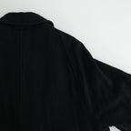 Classic Wool Balmacaan Coat #BlackNavy [BHS25F009]