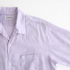 ITALIAN OPEN COLLAR SHIRT #LAVENDER [A26A23SH03C]
