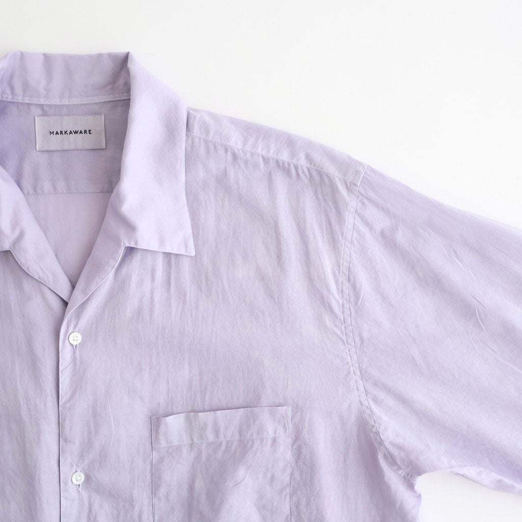 ITALIAN OPEN COLLAR SHIRT #LAVENDER [A26A23SH03C]