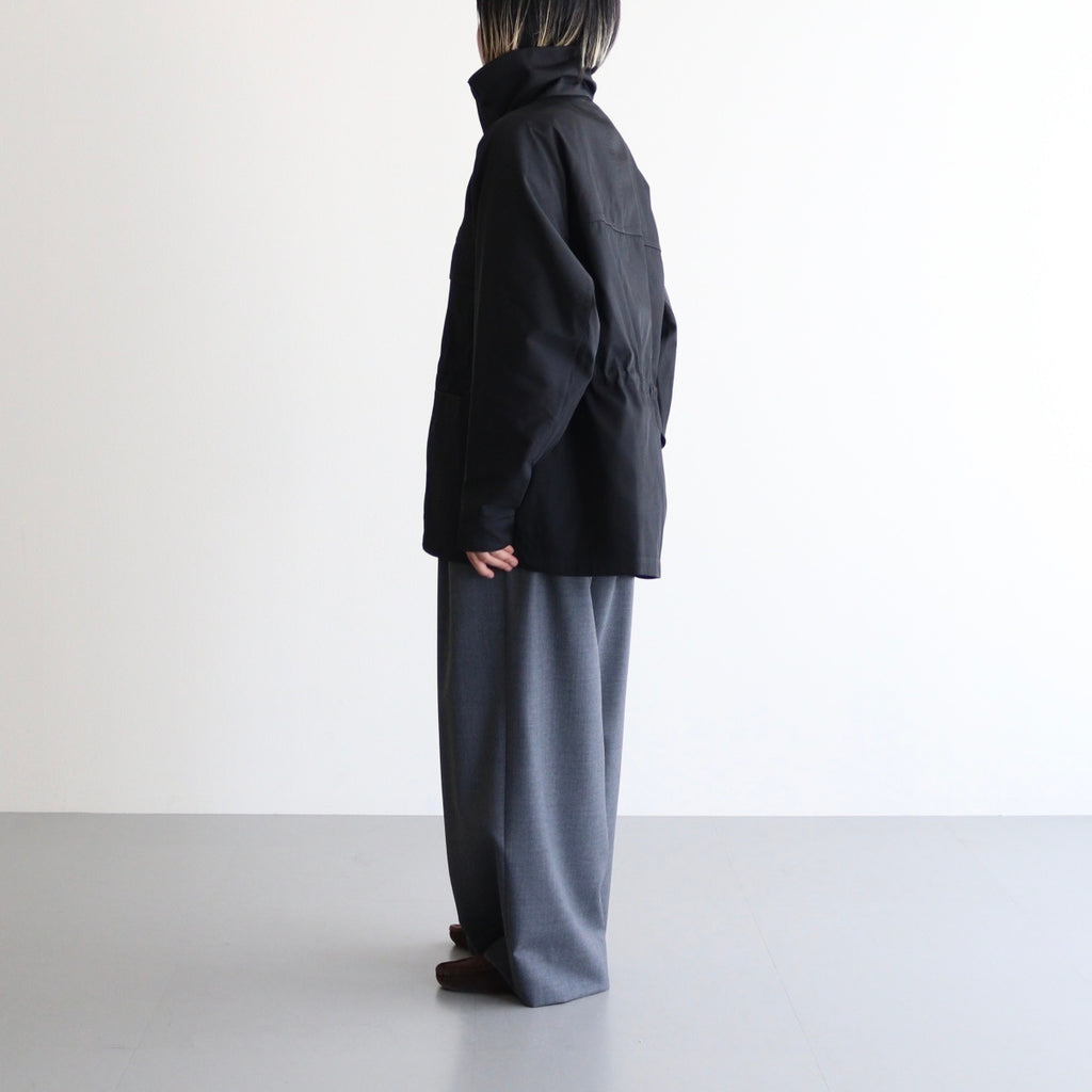 HIGH COUNT DOUBLE TWILL POLYESTER BZ #010 BLACK [16852 25022]