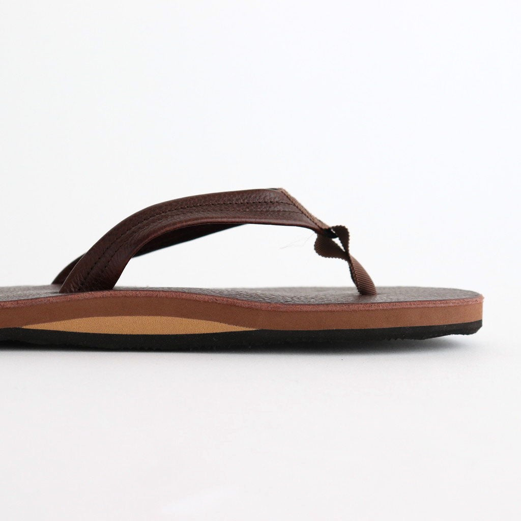 LEATHER BEACH SANDALS #BROWN [PMAT-SH02]