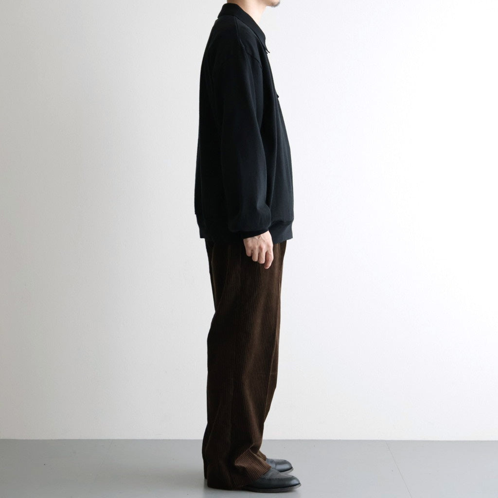 Co/Silk Nep Harf-zip P/O #Black [BHS25S037F26]