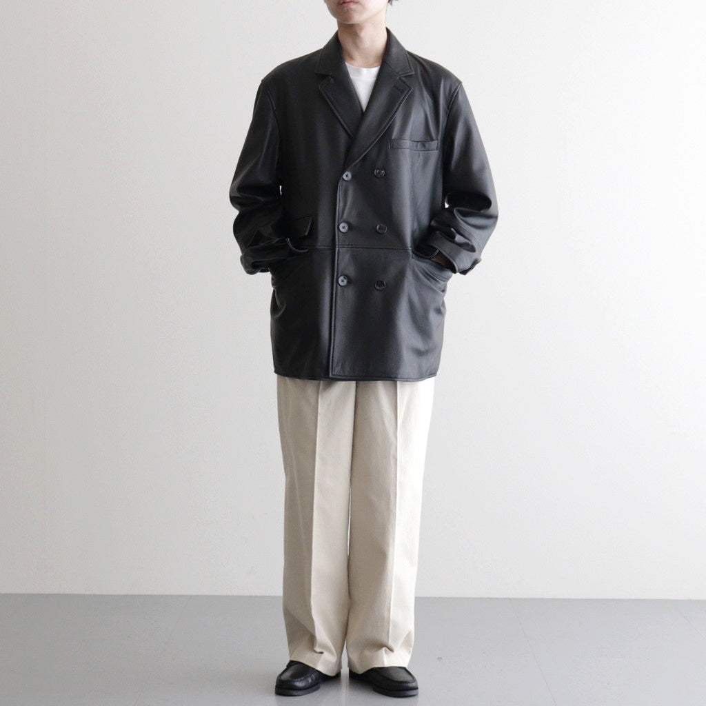 DOUBLE BREASTED JKT #BLACK [SH-62-C-SHEEP-4]