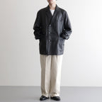 DOUBLE BREASTED JKT #BLACK [SH-62-C-SHEEP-4]