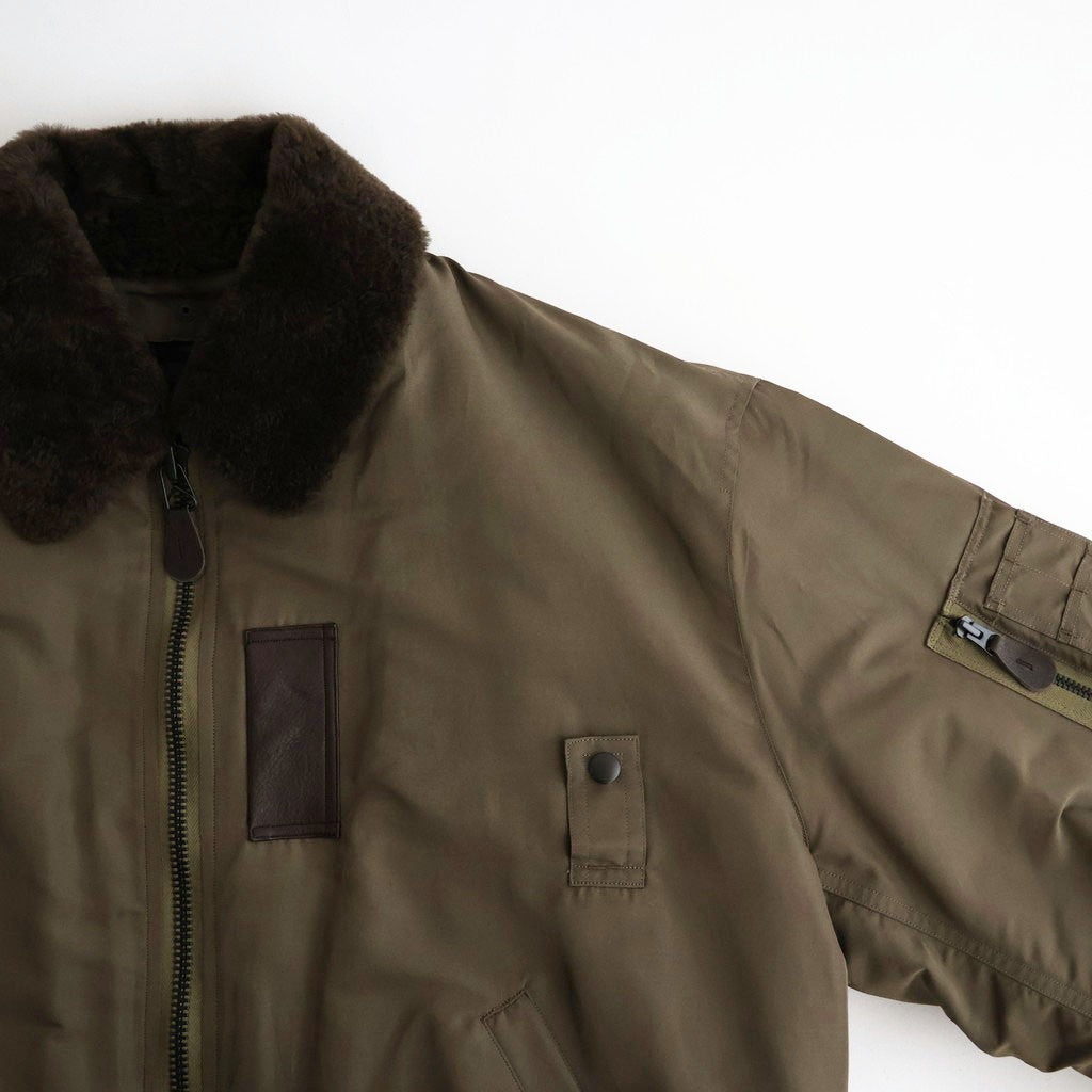Poly-Silk Twill Modified MA1 #Khaki [BHS26F026]