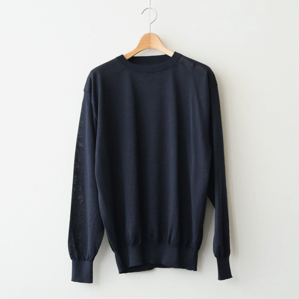 CHOMA CREW NECK #NAVY [BN-26SM-058]