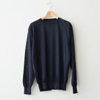 CHOMA CREW NECK #NAVY [BN-26SM-058]
