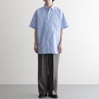 Regular Collar Wind S/S Shirt #Sax [S26SG088]