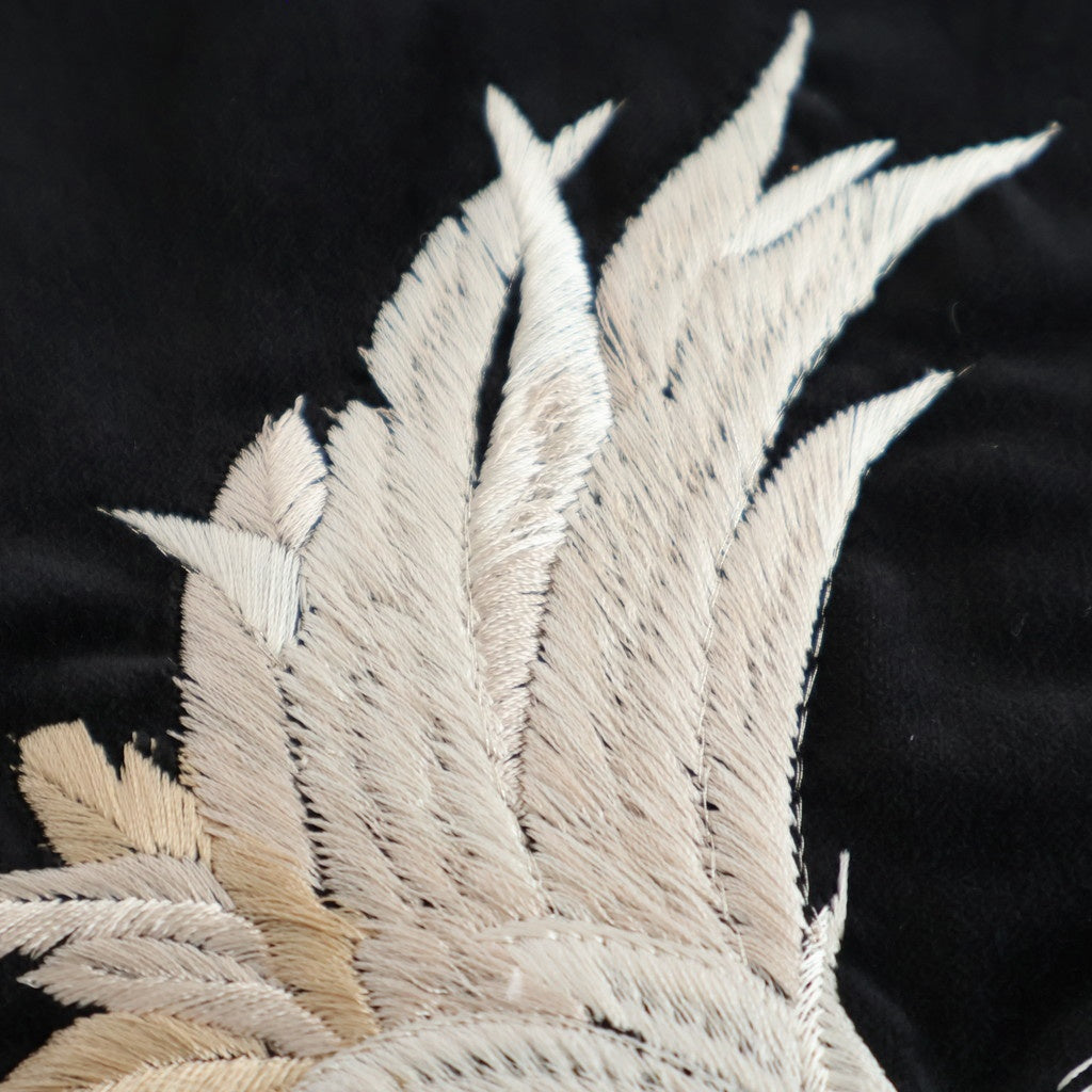 STUNNING VELVET SOUVENIR JACKET(Niwatori to Hiyoko) #ONYX [252OJ-JK12]