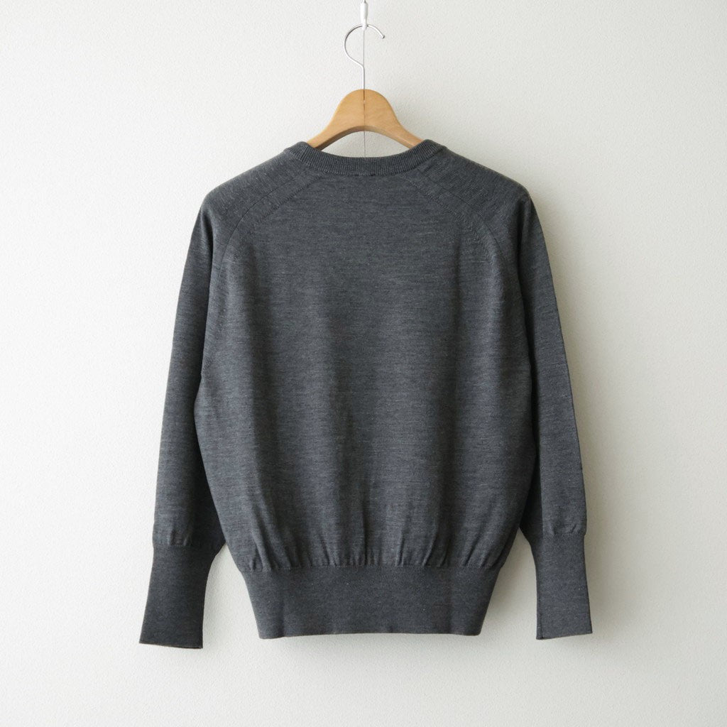 BABY WOOL CREW NECK #GRAY [BN-26FL-021]