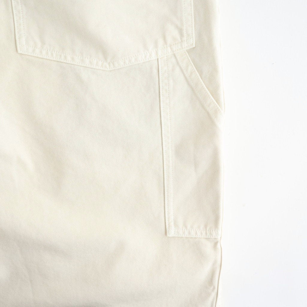 DUCK CLOTH DOUBLE KNEE PAINTER #IVORY(FADED) [PMAW-PT06]