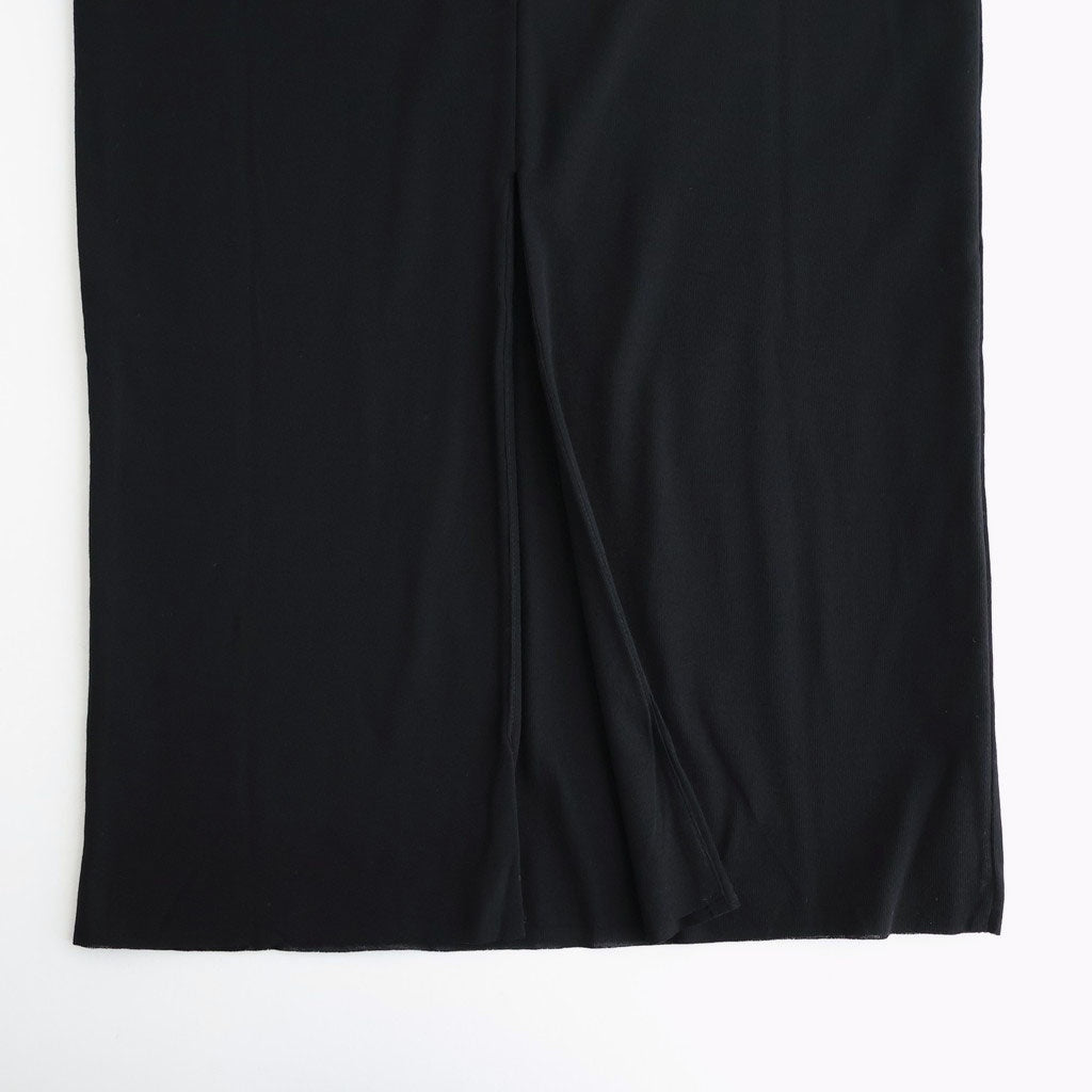 Hard Twist Rib Skirt #Black [BHSW26S13]