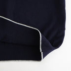 Cashmere Henleyneck - Diffusion Exclusive #Navy×Lt.Gray [NEP-AW2520B]