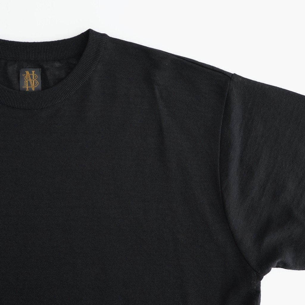 HEMP BROWSING T-SHIRT #BLACK [BN-26SM-079]
