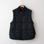 HIGH-COUNT SILK PUFF VEST #BLACK [252OJ-VT02]