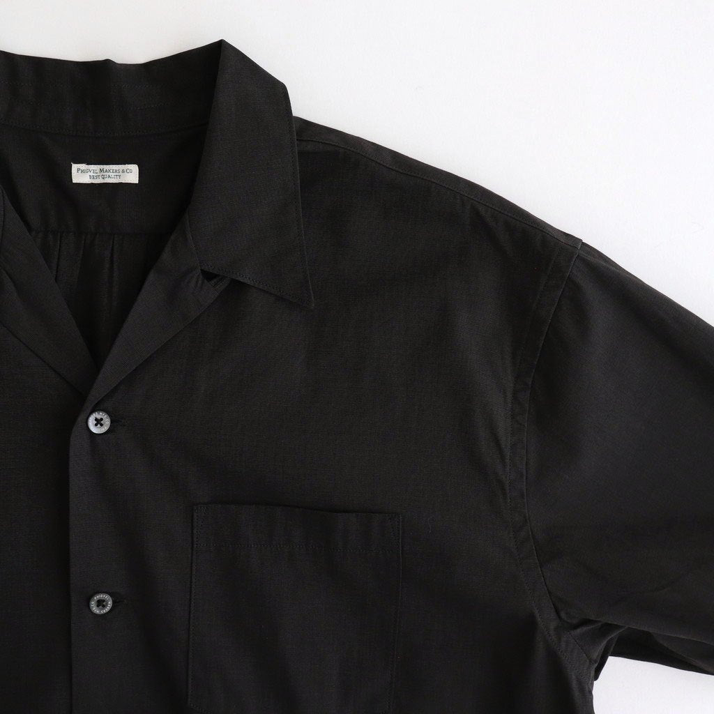 BACK GATHERING SS SHIRT #CHARCOAL [PMAT-SS04]