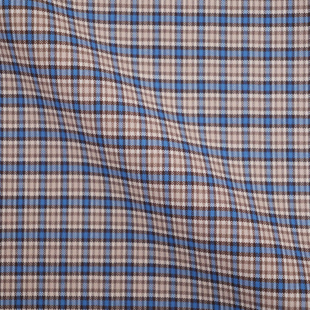 SQUARE SHIRT #BROWN CHECK [A26C11SH02C]