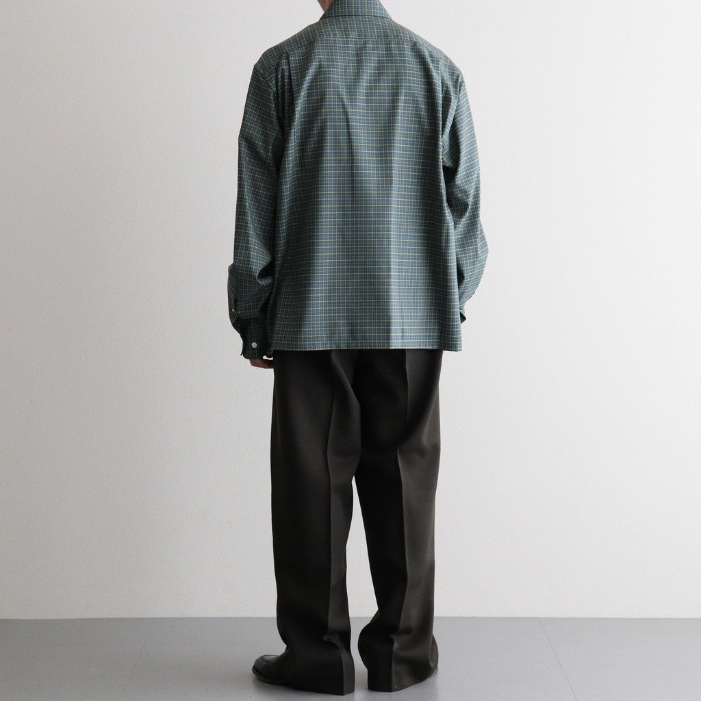 SQUARE SHIRT #GREEN CHECK [A26C11SH02C]