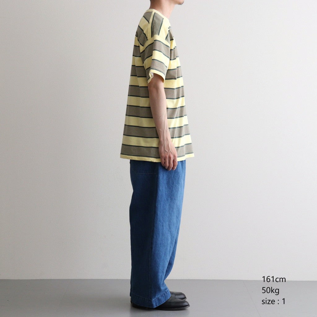 BORDER SS TOP #P.YELLOW x VIRIDIAN [PMAV-CS04]