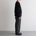 CLASSIC FIT DOUBLE PLEATED TROUSERS #DARK OLIVE [A25A05PT01C]