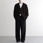 BABY ALPACA KURUMI TENJIKU V CARDIGAN #BROWN [BN-25FM-059]