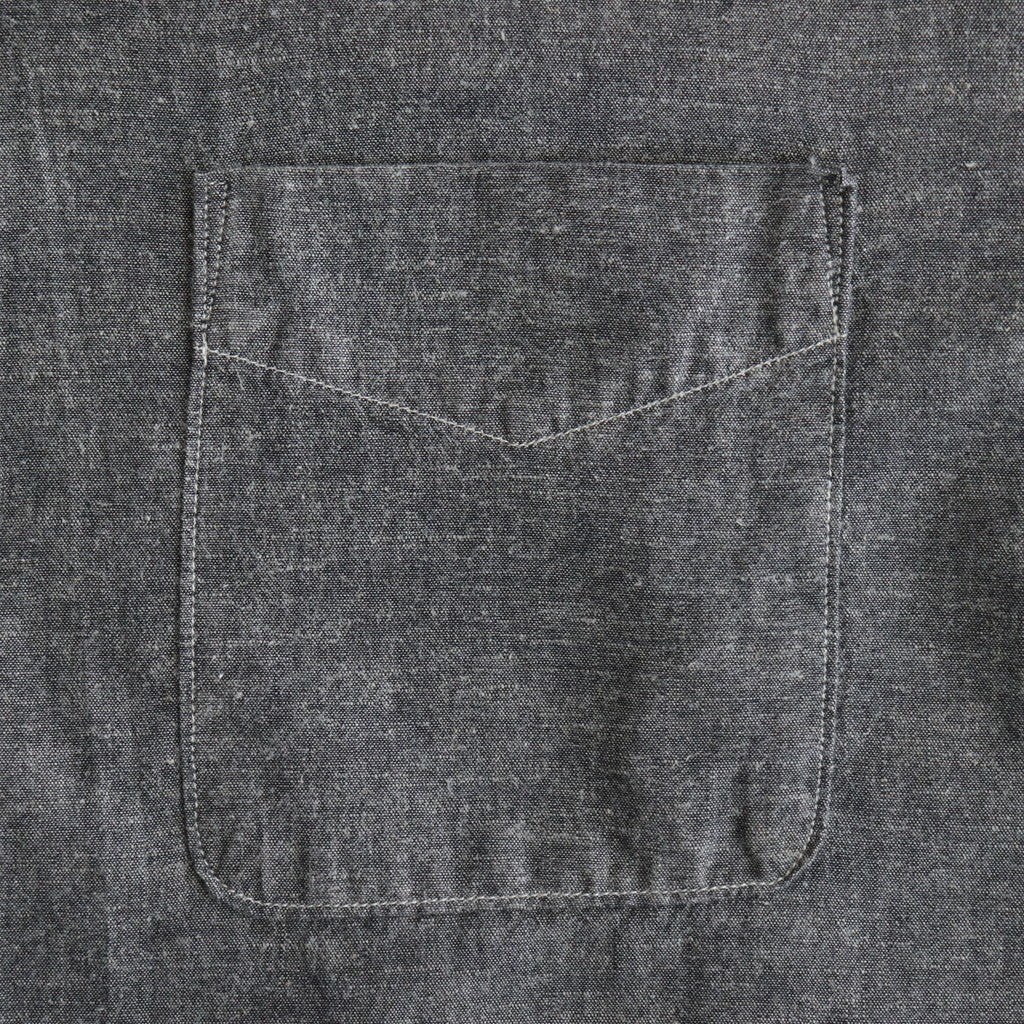 CHAMBRAY WORKADAY LS SHIRT #BLACK(FADE) [PMAT-LS05]