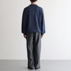 COCOON WIDE EASY PANTS #HERRINGBONE [M25C12PT03C]