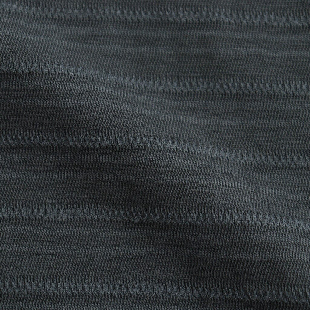 Garment Dyed Jacquard Field Tee #Asphalt Gray [N26SH039]