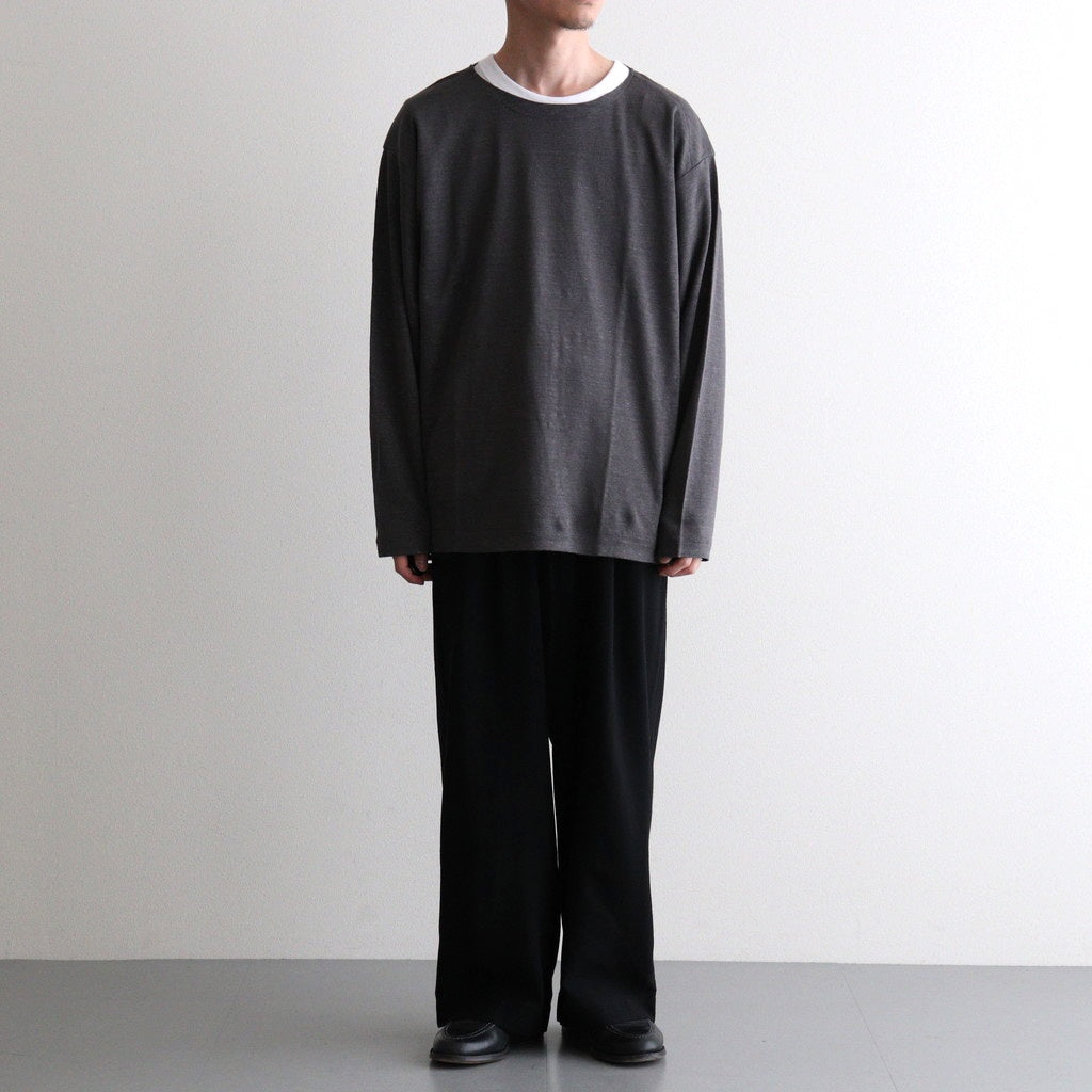 NORMANDY LINEN BASQUE SHIRT #GRAY [BN-26SM-072]